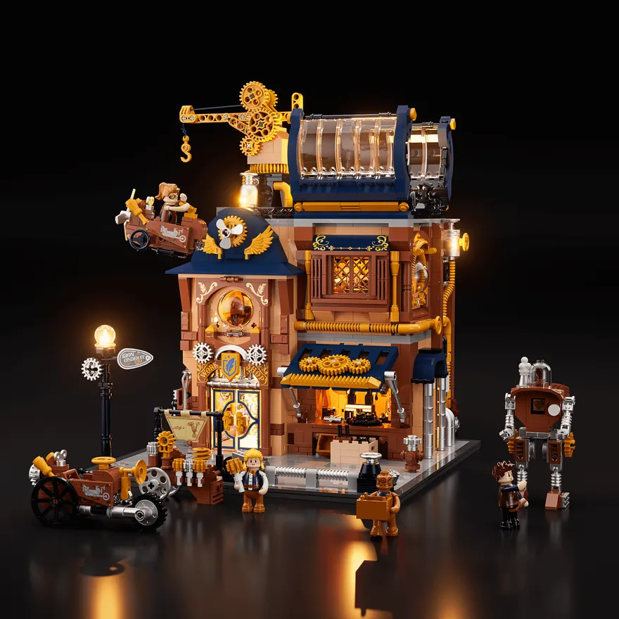 Lumibricks 11015 Steampunk Mechanical Workshop