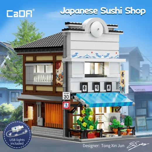 Japanese Storefront Series Sushi Shop