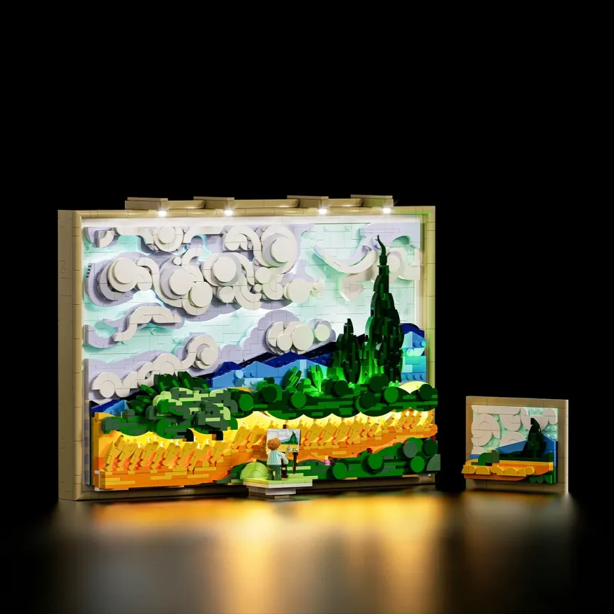 Lumibricks 21001 Wheat Field with Cypresses
