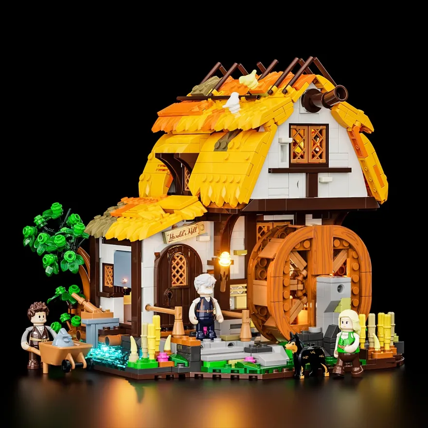 Lumibricks F9061 Medieval Water Mill