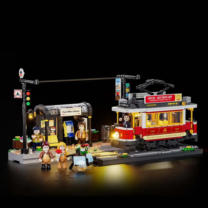 Lumibricks L9084 Heritage Tram and Station