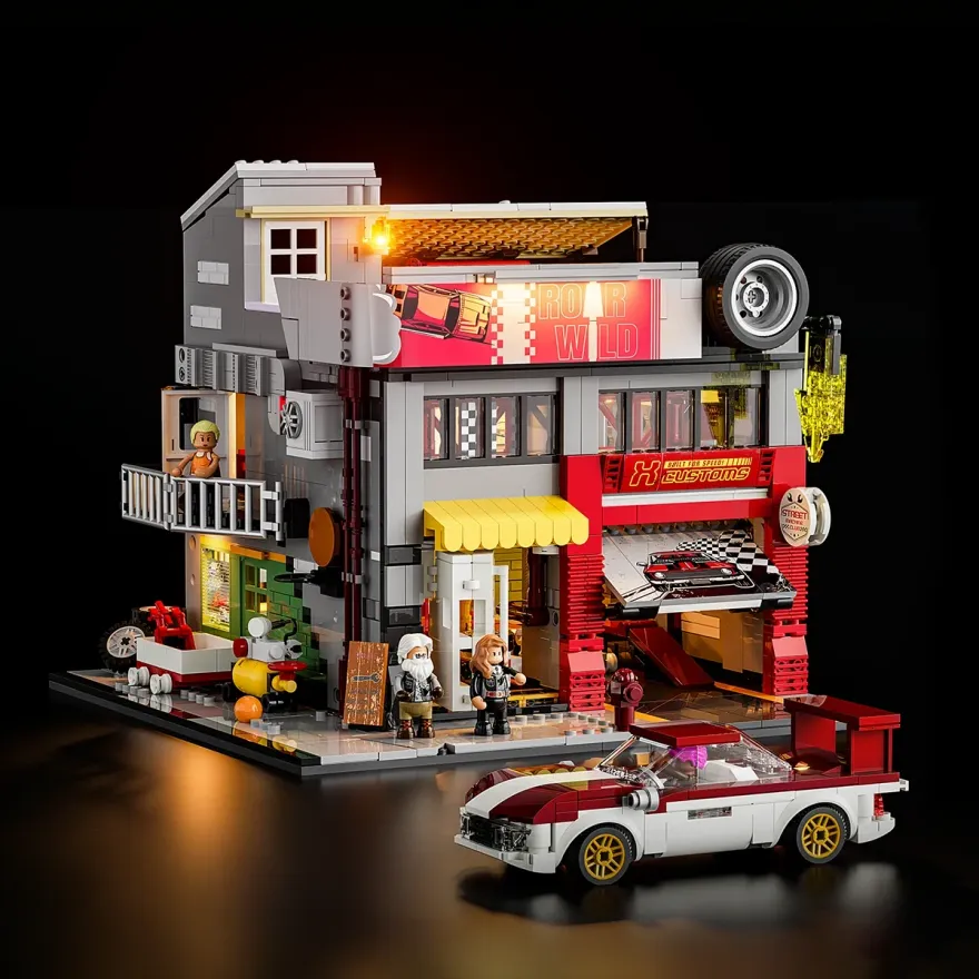 Lumibricks L9088 Street MOD Garage
